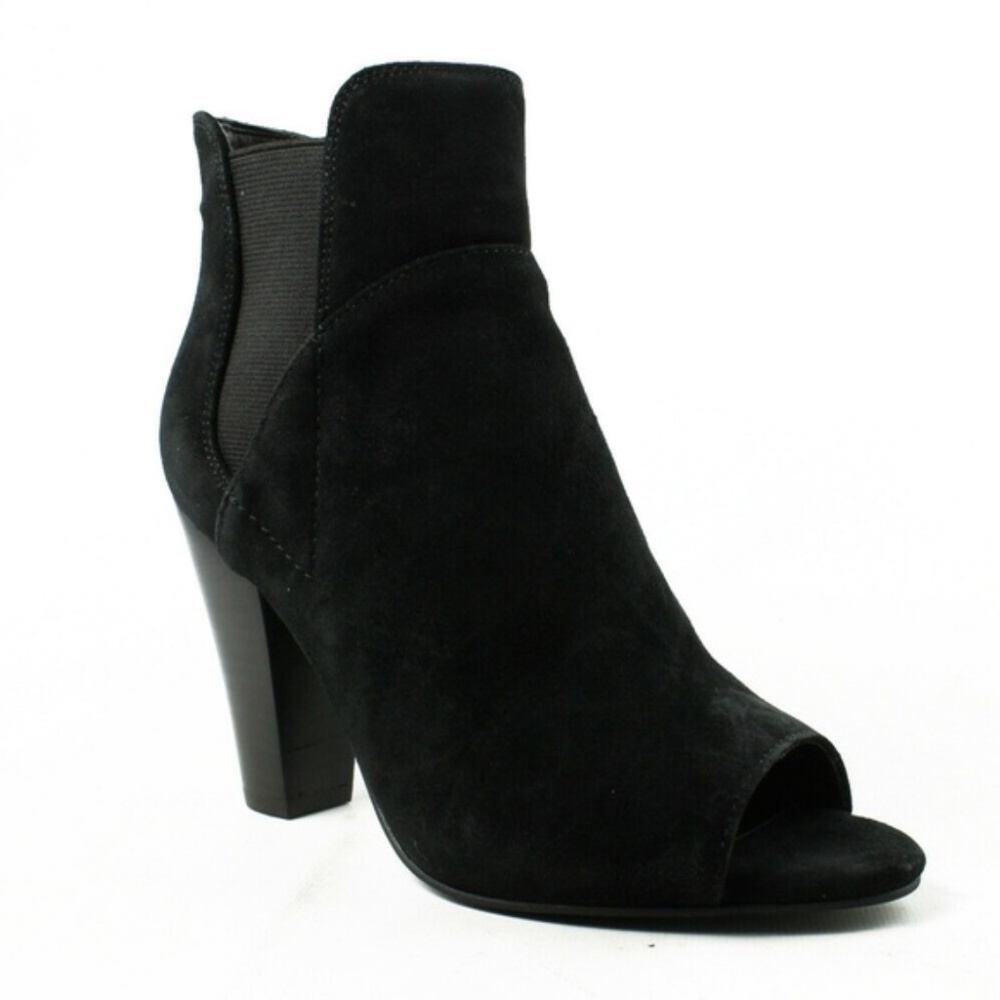GUESS Black Open‎ Toe Ankle Boots 7.5 New Women's